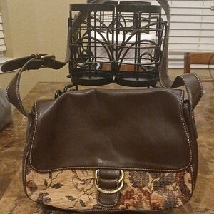 Brown Floral Women's Bag